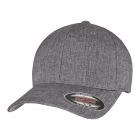FLEXFIT | casquette � visi�re 6 pi�ces Heatherlight Melange sans fermeture gris fonc�