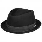 STETSON | Chapeau en laine Pork Pie pour homme noir