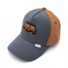 MAXIMO | Casquette de baseball en coton pour gar�ons avec broderie et velcro brun moyen