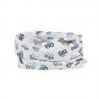 STERNTALER | Echarpe pour gar�on avec v�hicules de chantier en jersey doux gris clair