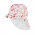 STERNTALER | casquette fille avec protection de cou motif fleurs 
