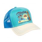 STETSON | Casquette trucker snapback avec logo frontal distinctif blanc laine