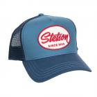 STETSON | Casquette trucker snapback 100 % coton bleu