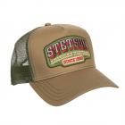 STETSON | Casquette trucker styl�e au look vintage pur coton marron