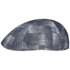 STETSON | Casquette plate pour hommes avec dessin g�om�trique 6 panneaux jeans