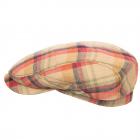 STETSON | Casquette pour homme en lin avec motif � carreaux colored