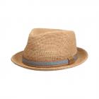 STETSON | Chapeau Player en paille raffin�e aspect croquet nature