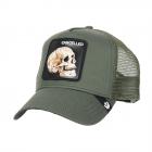 GOORIN | Motif : THE CANCELLED SKULL Casquette de camionneur vert fonc�