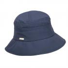 SEEBERGER | Cloche imperm�able pour femmes avec bord d�cal� bleu fonc�