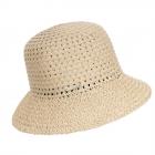 SEEBERGER | Chapeau d'�t� a�r� pour femmes Paper Crochet nature