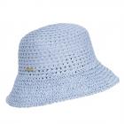 SEEBERGER | Chapeau d'�t� a�r� pour femmes Paper Crochet bleu clair