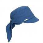 SEEBERGER | Bonnet en tissu Chambray pour femme bleu fonc�
