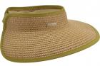 SEEBERGER | Visi�re d'�t� pour femmes en papier tress� mixte olive