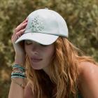 BARTS | casquette femme Smoothe avec broderie florale vert clair