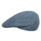 ALFONSO D�ESTE | Casquette plate pour homme 100% coton 4 pi�ces bleu
