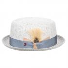 ALFONSO D�ESTE | Chapeau Pork Pie pour homme gris clair