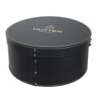 Coffret � chapeaux HUTTER Noir avec inscription dor�e noir