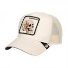 GOORIN | Motif : SUEDE CANCELLED SKULL TRUCKER casquette trucker beige