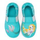 NANGA | Chaussons pour filles � La Petite Sir�ne � en coton turquoise