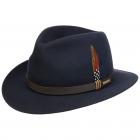 STETSON | Chapeau Traveller pour homme 100 % laine bleu