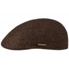 STETSON | Casquette plate en laine m�rinos fine marron