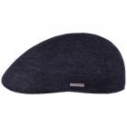STETSON | Casquette plate en laine m�rinos fine bleu