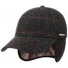 STETSON | Casquette de baseball en laine avec oreillettes et prot�ge-nuque anthracite